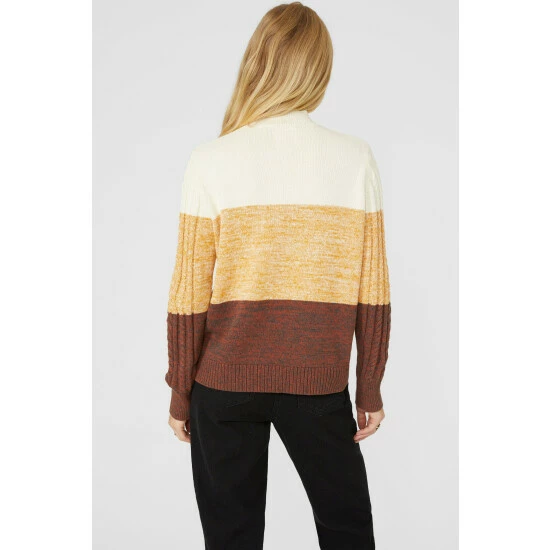 Mantaray Ombre Tweed Cotton Crew Neck Jumper For Female 4 Mantaray Ombre Tweed Cotton Crew Neck Jumper For Female - Image 4