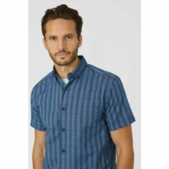 Mantaray Short Sleeve Woven Check Shirt For Male -Cheap Mantaray Store unnamed file 510