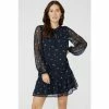 Mantaray Printed Tie Neck Tunic Dress For Female