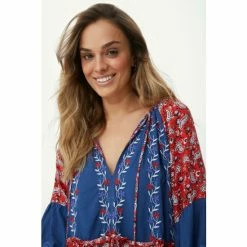 Mantaray Embroidered Trim Paisley Floral Midi Dress For Female -Cheap Mantaray Store unnamed file 5112