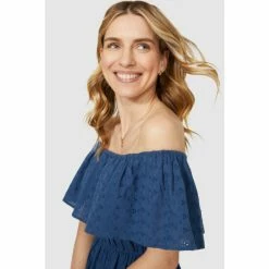 Mantaray Broderie Bardot Maxi Dress For Female -Cheap Mantaray Store unnamed file 5119