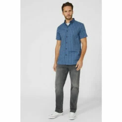 Mantaray Short Sleeve Woven Check Shirt For Male -Cheap Mantaray Store unnamed file 512