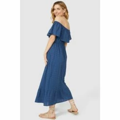 Mantaray Broderie Bardot Maxi Dress For Female -Cheap Mantaray Store unnamed file 5120