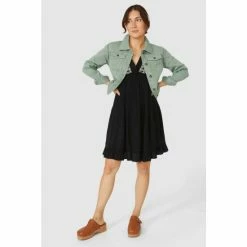 Mantaray Aztec Embroidered Shoulder Crepe Dress For Female -Cheap Mantaray Store unnamed file 5132