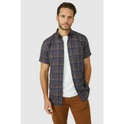 Mantaray Short Sleeve Woven Check Shirt For Male -Cheap Mantaray Store unnamed file 514