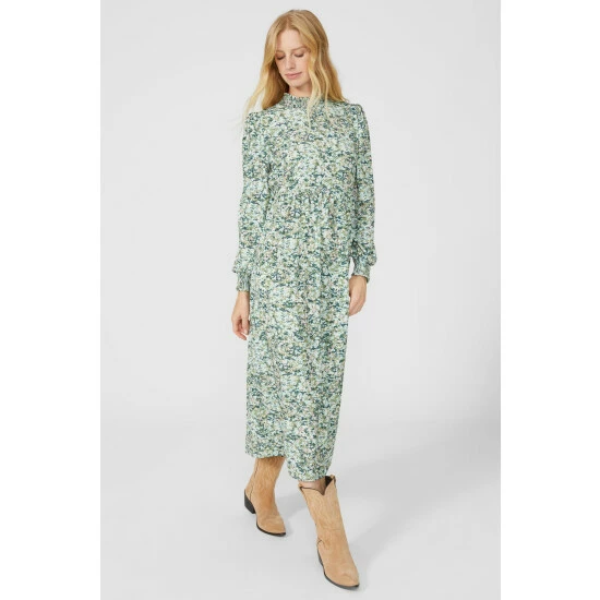 Mantaray High Neck Floral Print Midi Dress For Female 2 Mantaray High Neck Floral Print Midi Dress For Female - Image 2