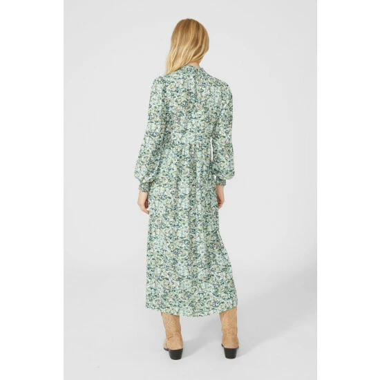 Mantaray High Neck Floral Print Midi Dress For Female 4 Mantaray High Neck Floral Print Midi Dress For Female - Image 4