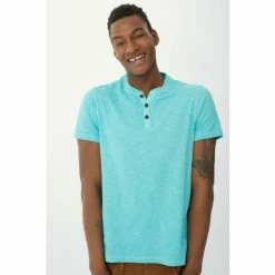 Mantaray Pure Cotton Slub Y Neck T-shirt For Male -Cheap Mantaray Store unnamed file 5213