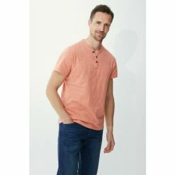 Mantaray Pure Cotton Slub Y Neck T-shirt For Male -Cheap Mantaray Store unnamed file 5216