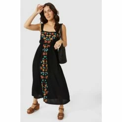 Mantaray Strappy Floral Embroidered Sun Dress For Female -Cheap Mantaray Store unnamed file 5317