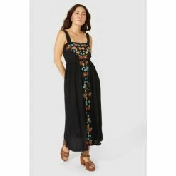 Mantaray Strappy Floral Embroidered Sun Dress For Female -Cheap Mantaray Store unnamed file 5318