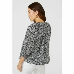 Mantaray Printed Notch Neck Boho Blouse For Female -Cheap Mantaray Store unnamed file 5388