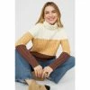 Mantaray Ombre Tweed Cotton Turtle Neck Jumper For Female