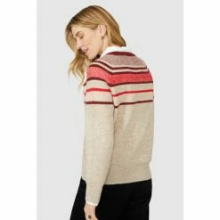 Mantaray Circle Fair Isle Crew Neck Jumper For Female -Cheap Mantaray Store unnamed file 5468
