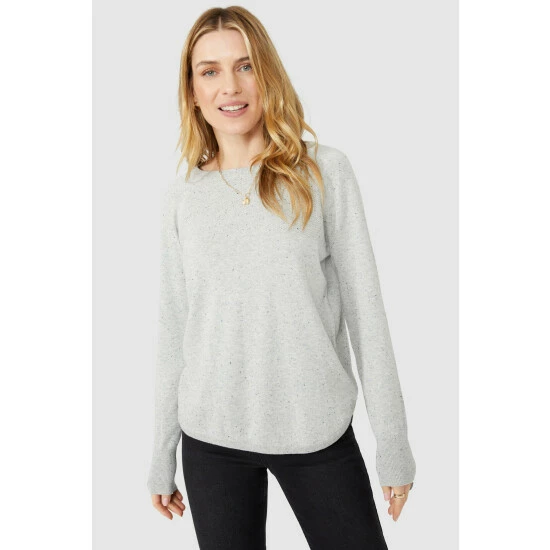 Mantaray Moss Stitch Cotton Nep Crew Neck Jumper For Female 2 Mantaray Moss Stitch Cotton Nep Crew Neck Jumper For Female - Image 2