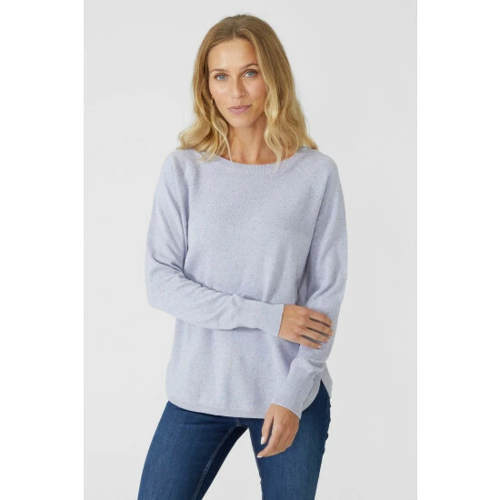 Mantaray Moss Stitch Cotton Nep Crew Neck Jumper For Female 7 Mantaray Moss Stitch Cotton Nep Crew Neck Jumper For Female - Image 7