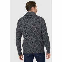 Mantaray Tuck Stitch Shawl Collar Cardigan For Male -Cheap Mantaray Store unnamed file 5482