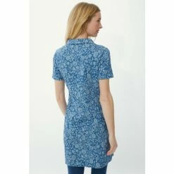 Mantaray Busy Garden Jacquard Cowl Neck Tunic Dress For Female -Cheap Mantaray Store unnamed file 5494