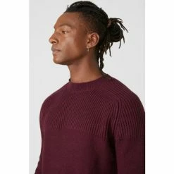 Mantaray Contrast Rib Crew Neck Jumper For Male