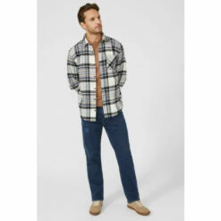 Mantaray Neutral Check Shirt For Male -Cheap Mantaray Store unnamed file 551