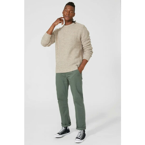 Mantaray Tuck Stitch Crew Neck Jumper For Male 5 Mantaray Tuck Stitch Crew Neck Jumper For Male - Image 5