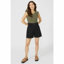 Mantaray Jersey Rib Tee With Frill Sleeve For Female -Cheap Mantaray Store unnamed file 5532