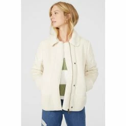 Mantaray Side Pocket Suedette Jacket With Borg Lining For Female -Cheap Mantaray Store unnamed file 5539