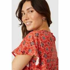 Mantaray Batwing Geo Print Scoop Neck Top For Female -Cheap Mantaray Store unnamed file 5548