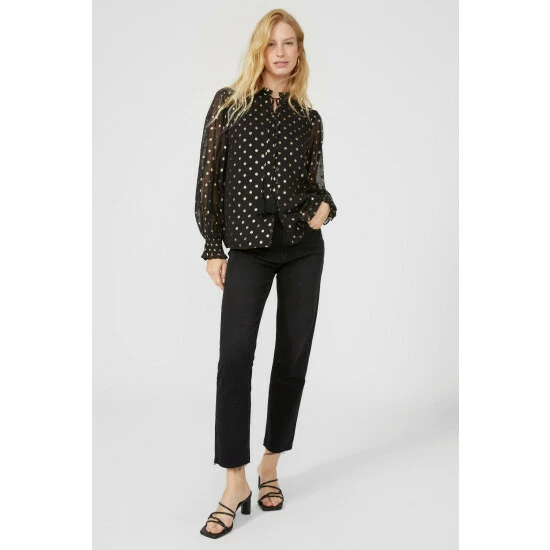 Mantaray Clipped Georgette Blouse For Female 2 Mantaray Clipped Georgette Blouse For Female - Image 2