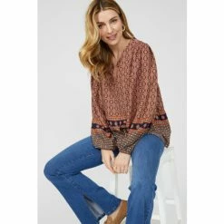 Mantaray Printed Button Through Blouse For Female -Cheap Mantaray Store unnamed file 5595