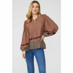 Mantaray Printed Button Through Blouse For Female -Cheap Mantaray Store unnamed file 5596