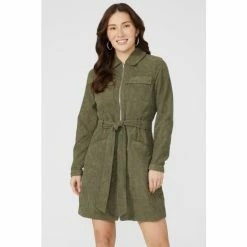 Mantaray Zip Through Cord Tie Waist Dress For Female -Cheap Mantaray Store unnamed file 5614