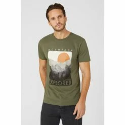 Mantaray Mountain Explorer Printed Tee For Male