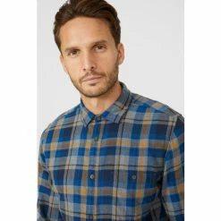 Mantaray Marl Plaid Check Shirt For Male -Cheap Mantaray Store unnamed file 5645