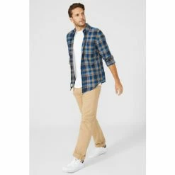 Mantaray Marl Plaid Check Shirt For Male -Cheap Mantaray Store unnamed file 5647