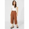 Mantaray Linen Mix Wide Leg Crop For Female