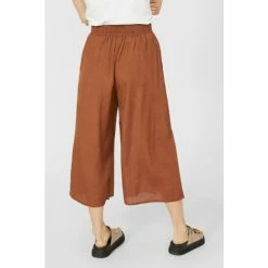 Mantaray Linen Mix Wide Leg Crop For Female -Cheap Mantaray Store unnamed file 5663