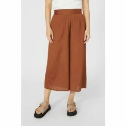 Mantaray Linen Mix Wide Leg Crop For Female -Cheap Mantaray Store unnamed file 5664