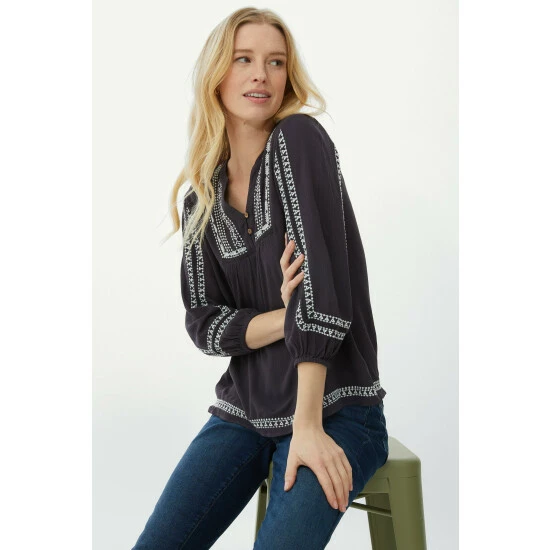 Mantaray Embroidered Crepe Top For Female 5 Mantaray Embroidered Crepe Top For Female - Image 5