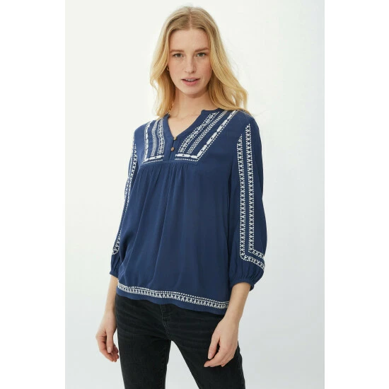 Mantaray Embroidered Crepe Top For Female 7 Mantaray Embroidered Crepe Top For Female - Image 7