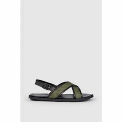 Mantaray Woolacombe Leather Mix Crossover Sandal For Male -Cheap Mantaray Store unnamed file 5678