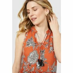 Mantaray Sleeveless Floral Print Maxi Dress For Female -Cheap Mantaray Store unnamed file 5688