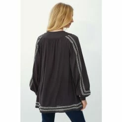 Mantaray Longsleeve Embroidered Crepe Tunic For Female -Cheap Mantaray Store unnamed file 5701