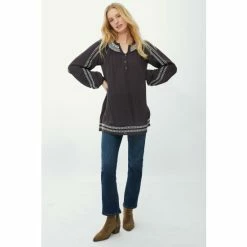 Mantaray Longsleeve Embroidered Crepe Tunic For Female -Cheap Mantaray Store unnamed file 5703