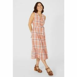 Mantaray Check Midi Shirt Dress For Female -Cheap Mantaray Store unnamed file 5719