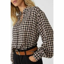 Mantaray Geo Print Tie Detail Tunic Shirt For Female 8 Mantaray Geo Print Tie Detail Tunic Shirt For Female -Cheap Mantaray Store unnamed file 5723