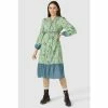 Mantaray Sketchy Leaf Mix & Match Tiered Midi Dress For Female