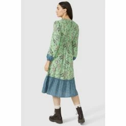 Mantaray Sketchy Leaf Mix & Match Tiered Midi Dress For Female -Cheap Mantaray Store unnamed file 5729