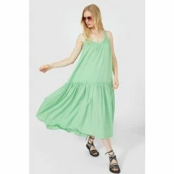 Mantaray Strappy Tiered Linen Mix Midi Dress For Female -Cheap Mantaray Store unnamed file 5752