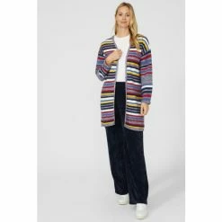 Mantaray Textured Stripe Edge To Edge Long Cardigan For Female 10 Mantaray Textured Stripe Edge To Edge Long Cardigan For Female -Cheap Mantaray Store unnamed file 5759